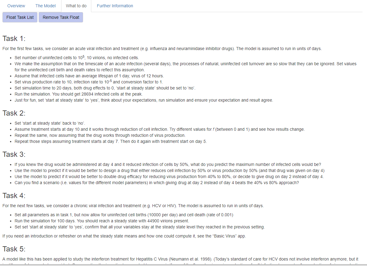 Screenshot of the What to do section of one of the apps.